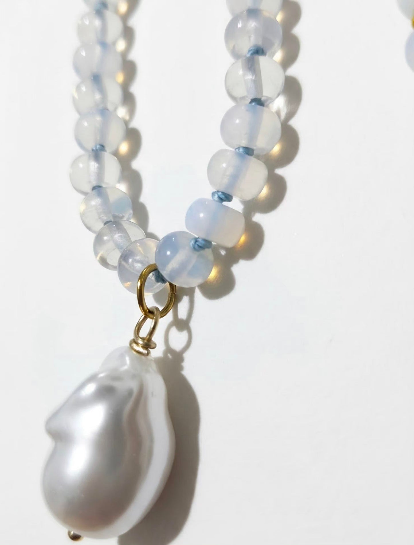 Slik knot Opalite Necklace