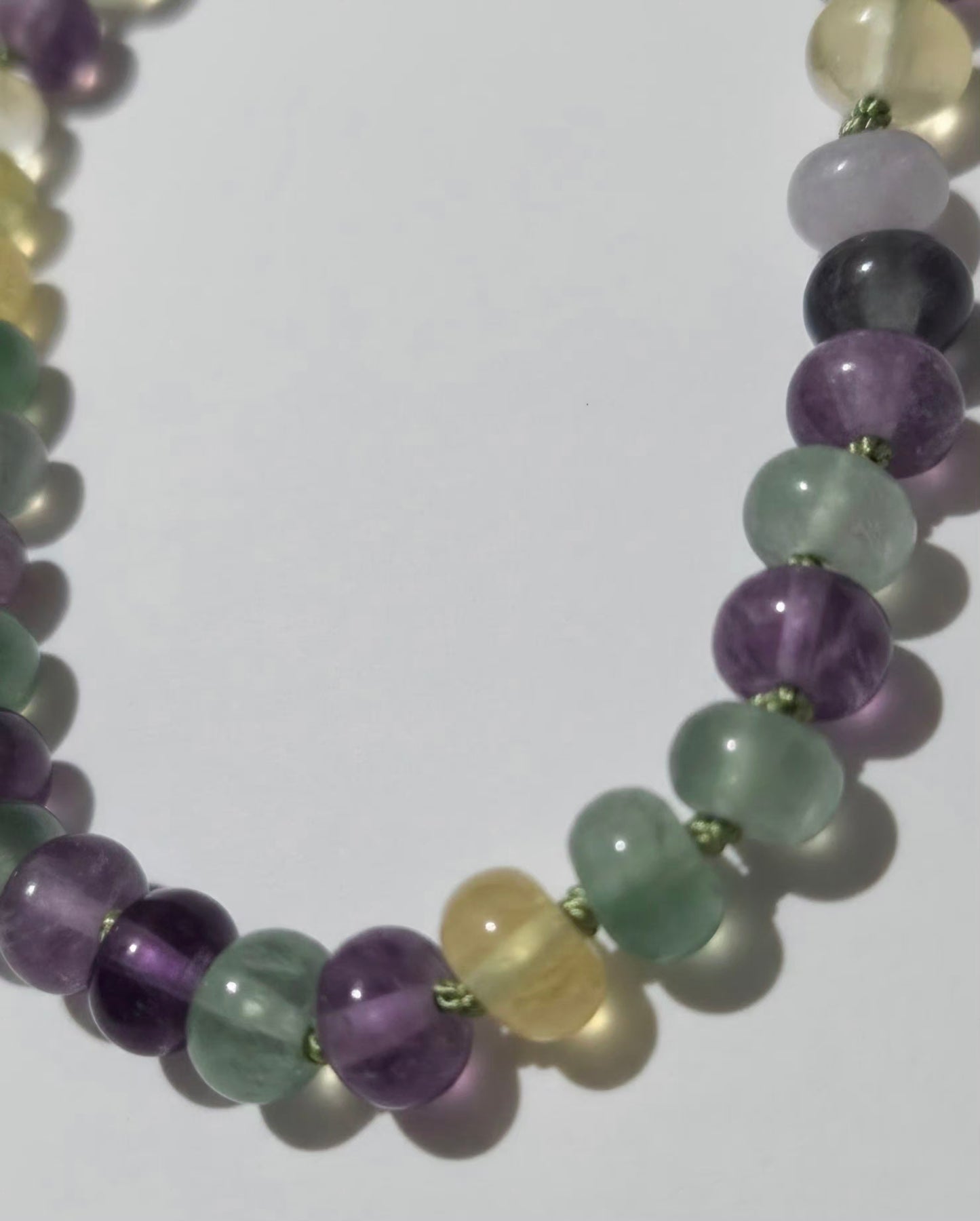 Slik Knot Fluorite Necklace