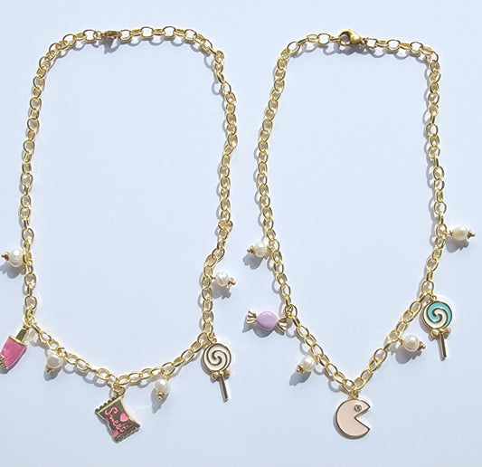 Candy charm necklace