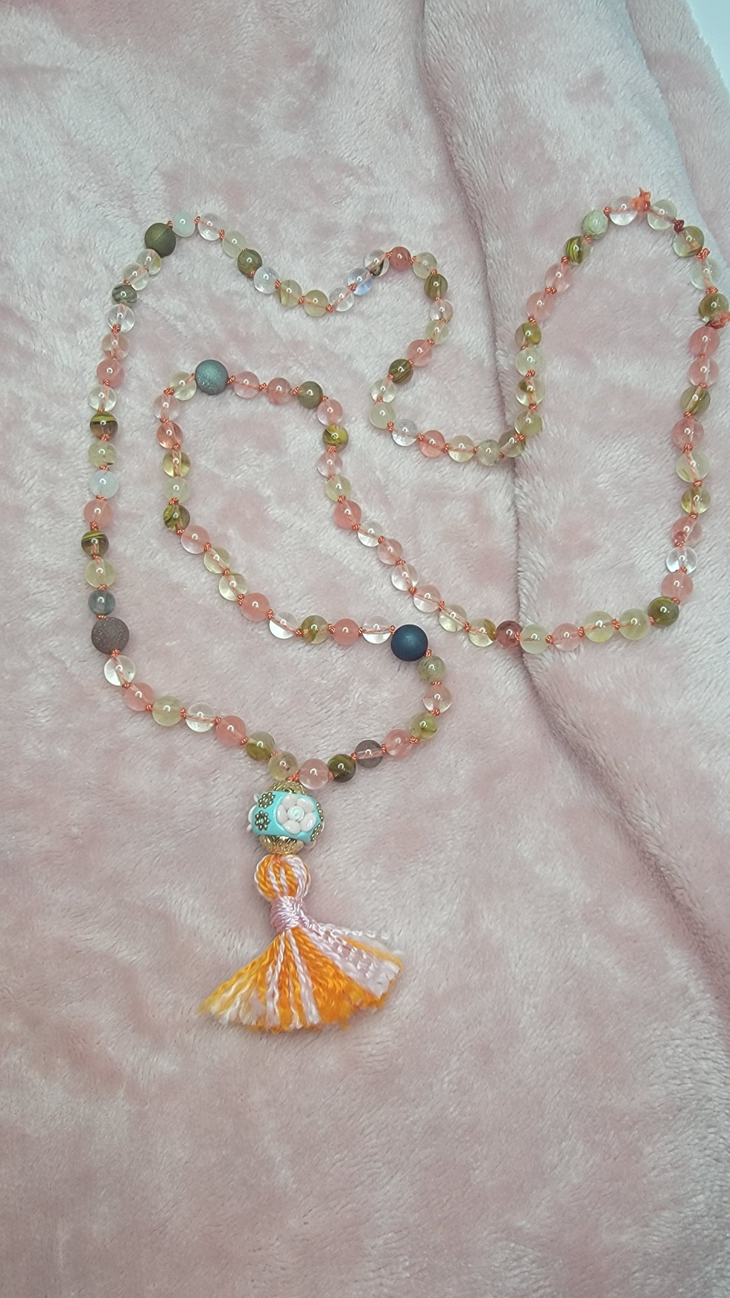 Mala tigerskin necklace