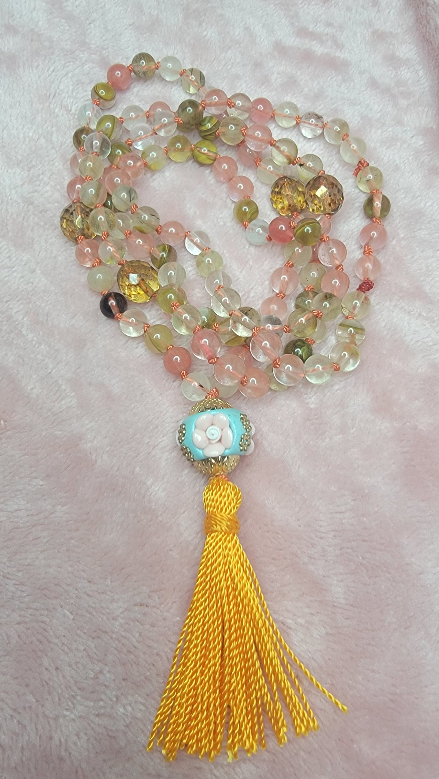 Mala tigerskin necklace