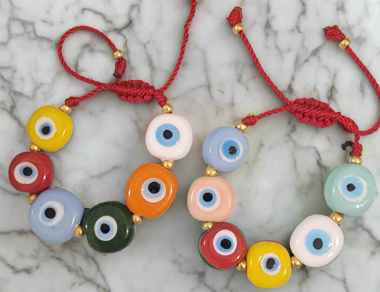 Porcelain eye bracelet