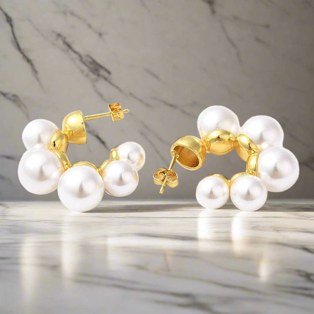 Pearl Acropolis earrings