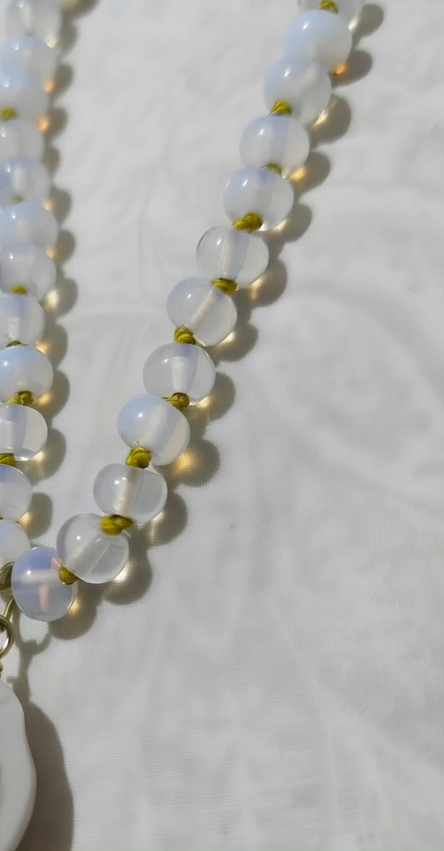Slik knot Opalite Necklace