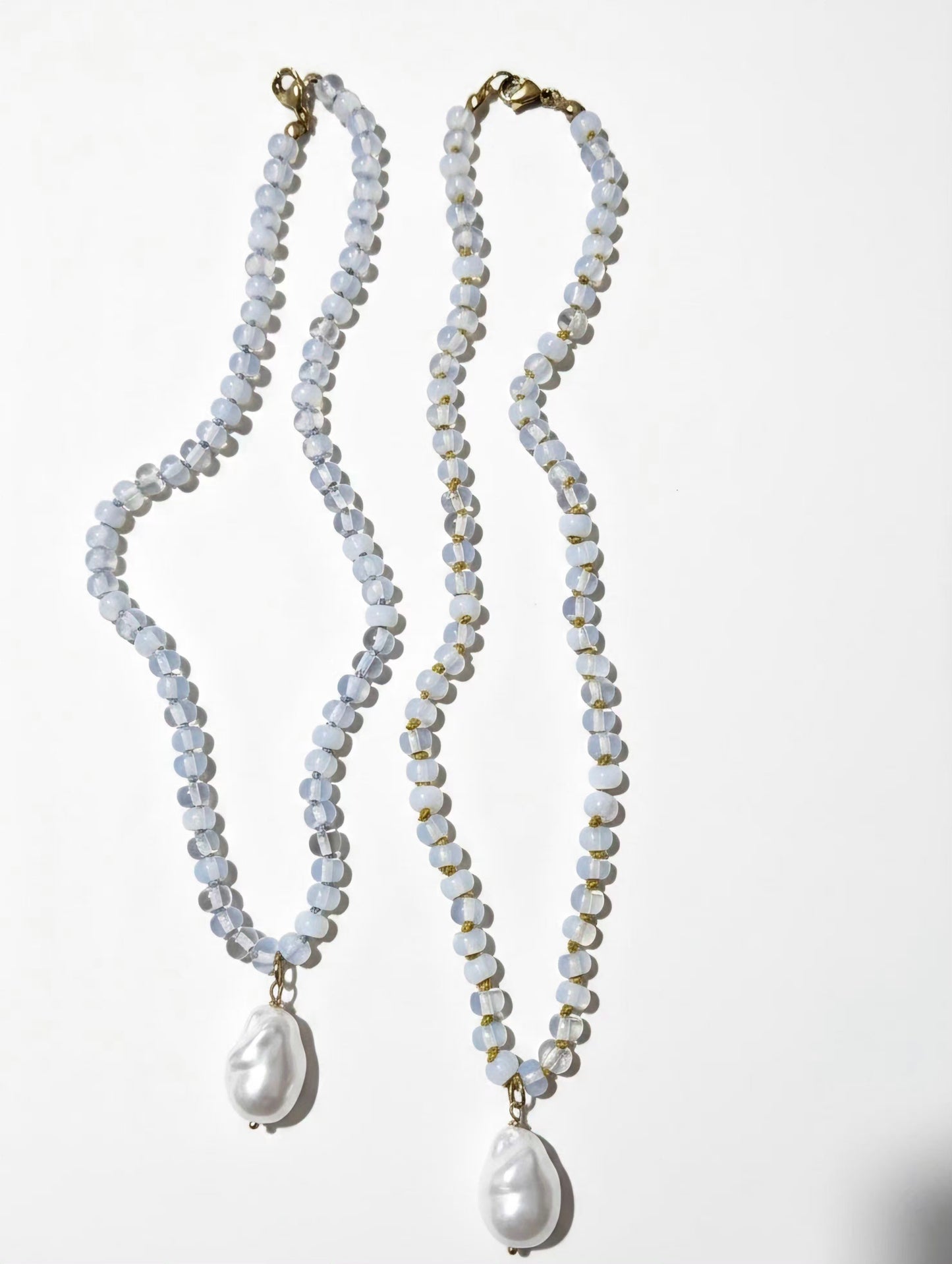 Slik knot Opalite Necklace