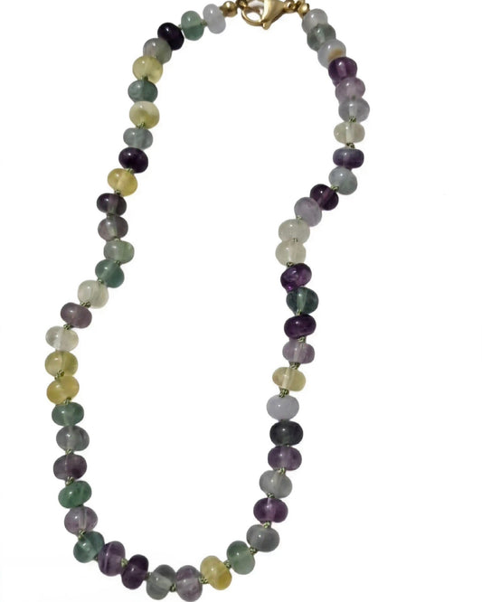 Slik Knot Fluorite Necklace