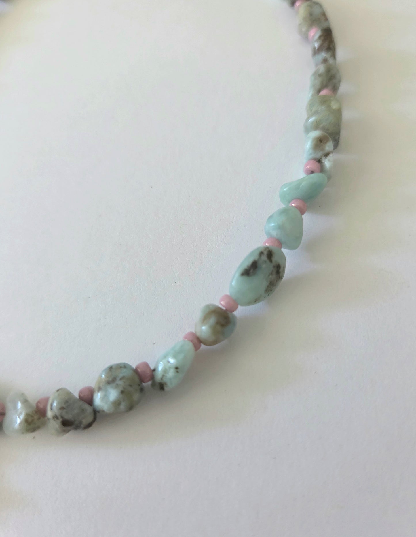 Larimar fish necklace